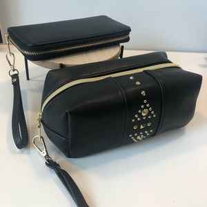 Steve Madden 2x Bundle: Wristlet + Pouch (NWOT)